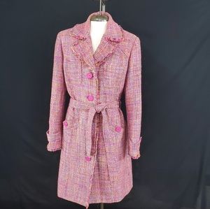I.C.E. tweed trench coat